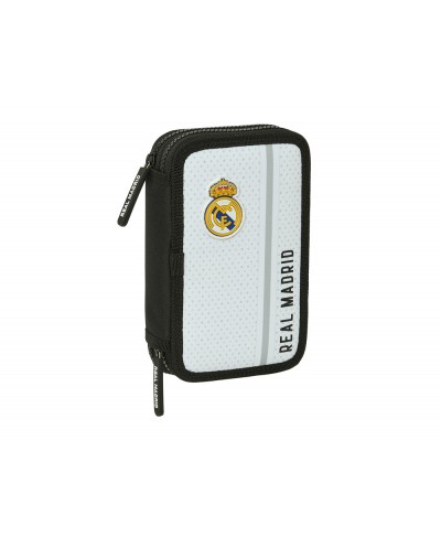 Plumier escolar safta doble pequeno 28 piezas real madrid 1 equipacion 24 25 195x125x40 mm