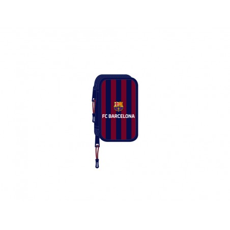 Plumier escolar safta doble pequeno 28 piezas fc barcelona 195x125x40 mm