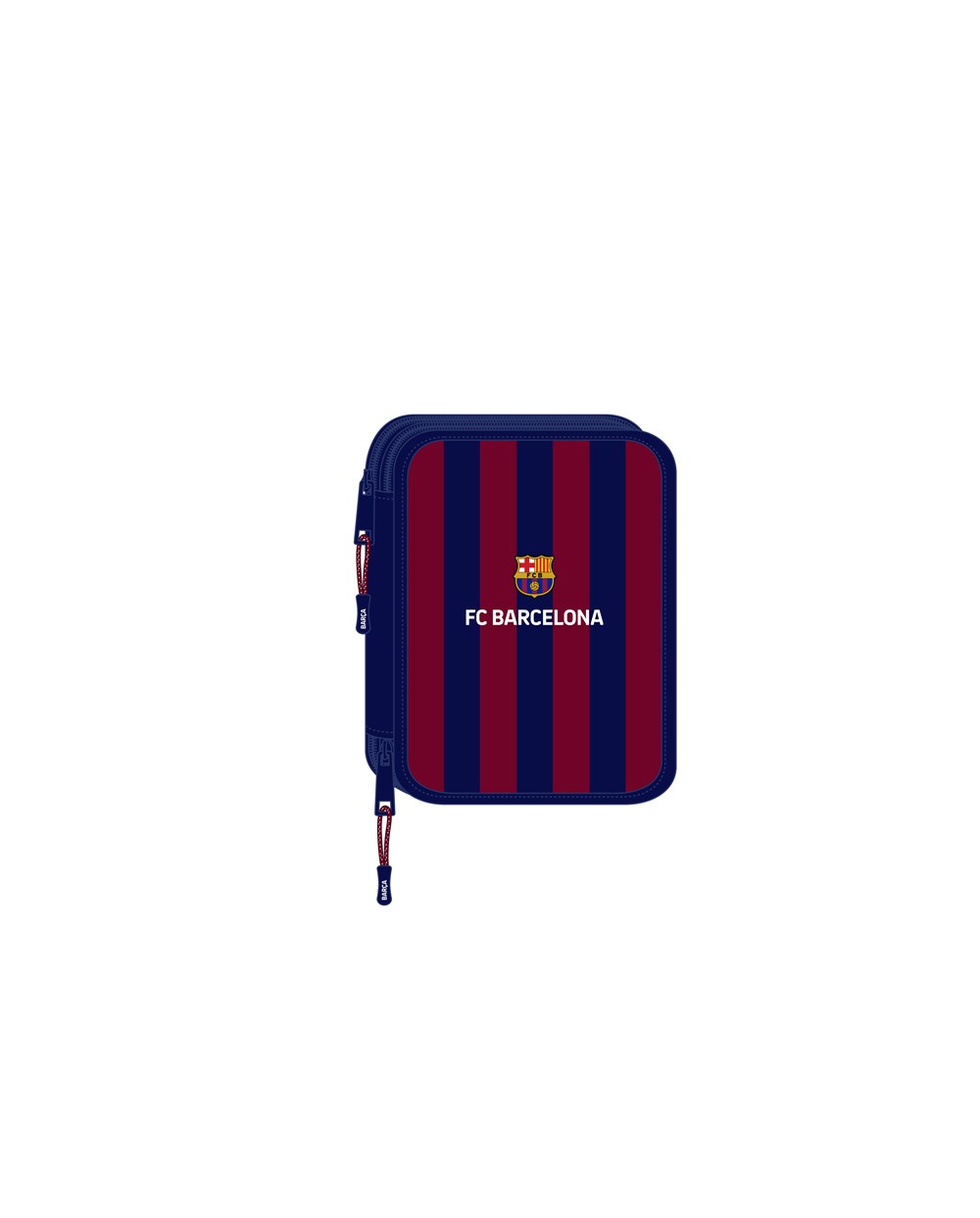 Plumier escolar safta doble grande 56 piezas fc barcelona 248x195x45 mm