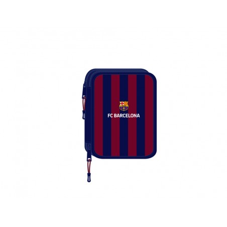 Plumier escolar safta doble grande 56 piezas fc barcelona 248x195x45 mm