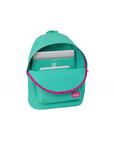 Mochila safta para portatil 141 nait nait verde mint 410x310x160 mm