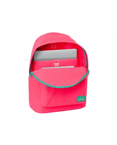 Mochila safta para portatil 141 nait nait rosa fluor 410x310x160 mm