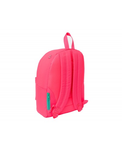 Mochila safta para portatil 141 nait nait rosa fluor 410x310x160 mm