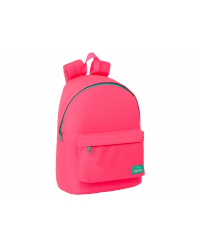 Mochila safta para portatil 141 nait nait rosa fluor 410x310x160 mm