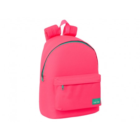 Mochila safta para portatil 141 nait nait rosa fluor 410x310x160 mm