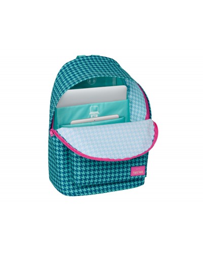 Mochila safta para portatil 141 nait nait pata de gallo verde 410x310x160 mm