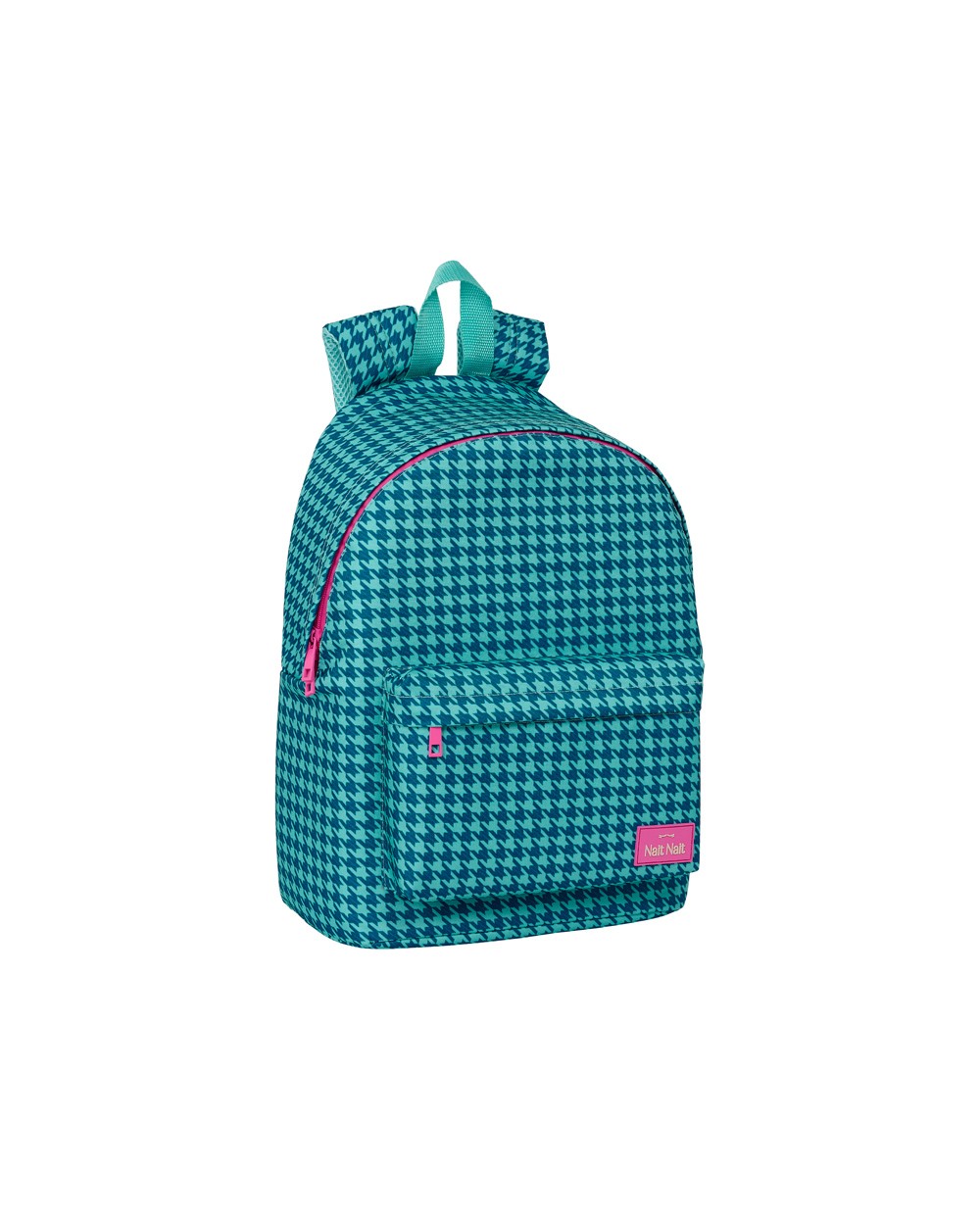 Mochila safta para portatil 141 nait nait pata de gallo verde 410x310x160 mm