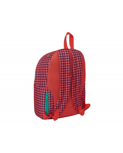 Mochila safta para portatil 141 nait nait pata de gallo coral 410x310x160 mm