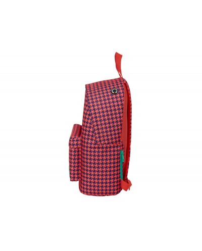 Mochila safta para portatil 141 nait nait pata de gallo coral 410x310x160 mm