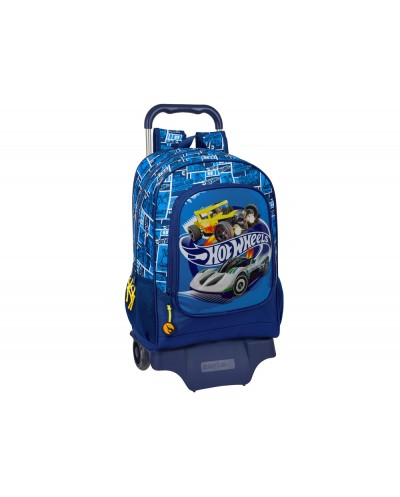 Mochila safta mod 522 con carro 905 hot wheels sonny 420x320x150 mm