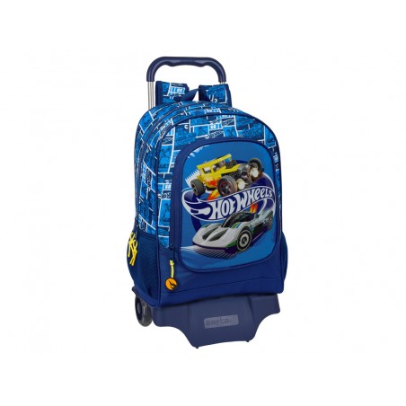 Mochila safta mod 522 con carro 905 hot wheels sonny 420x320x150 mm