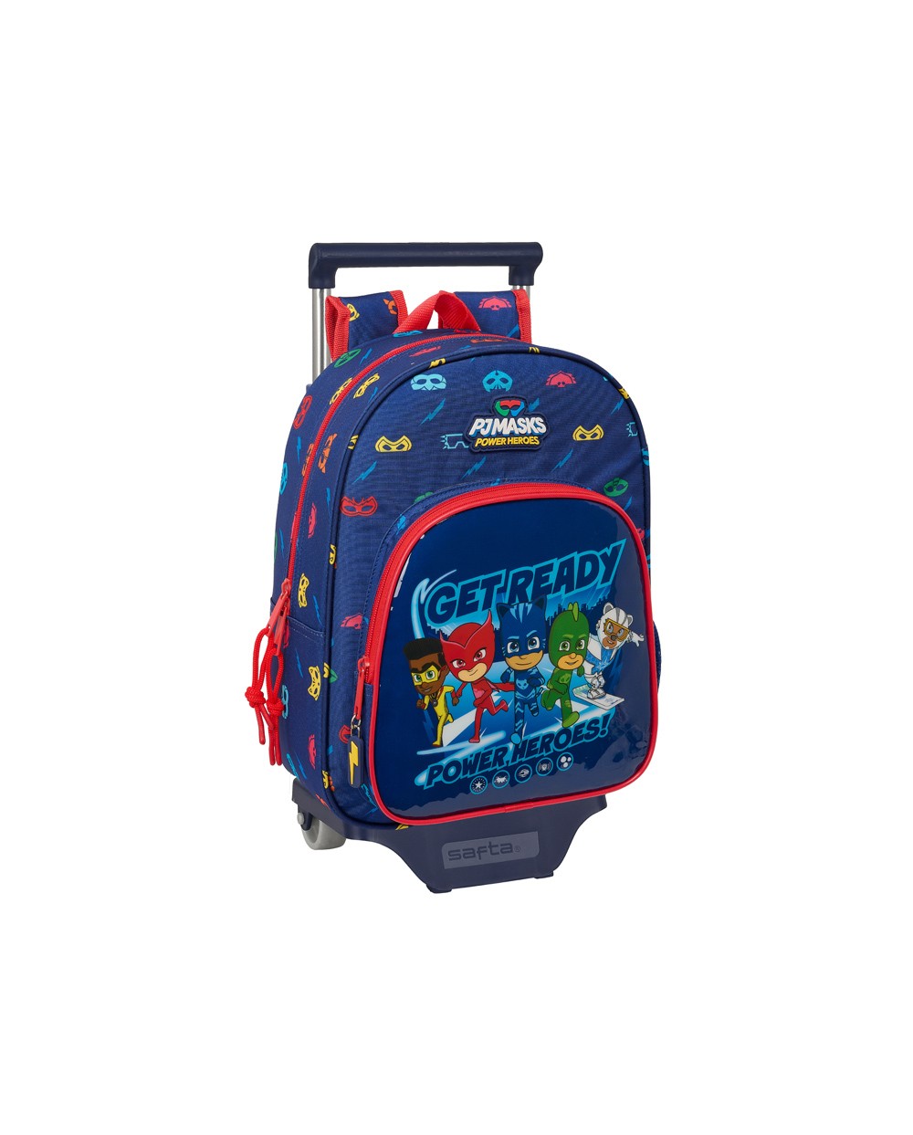 Mochila safta mod 185 con carro 705 pjmasks ready 340x260x110 mm