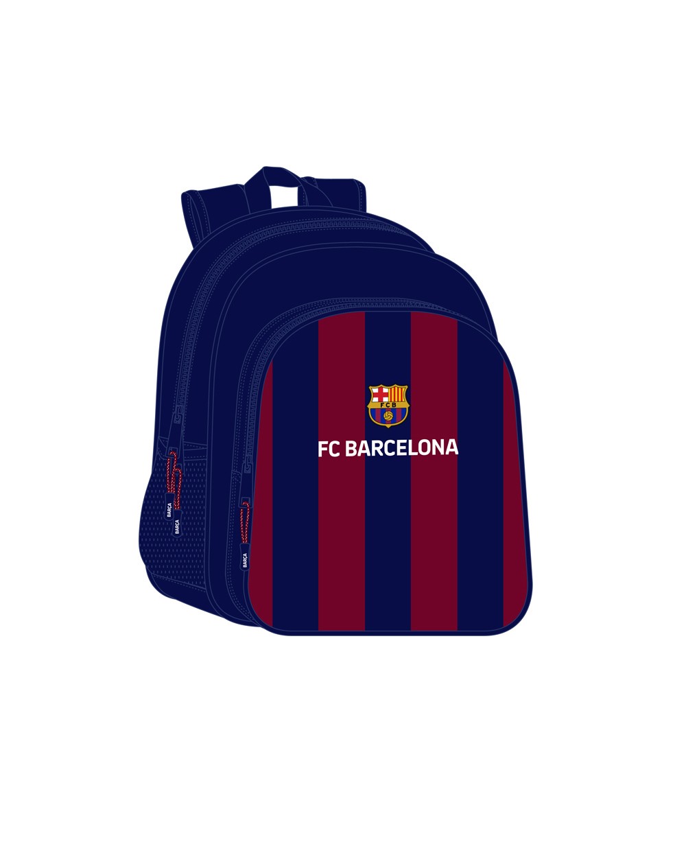 Mochila safta junior adaptable a carro fc barcelona 380x320x120 mm