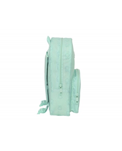 Mochila safta infantil reciclada y repelente agua miffy menta 280x200x80 mm