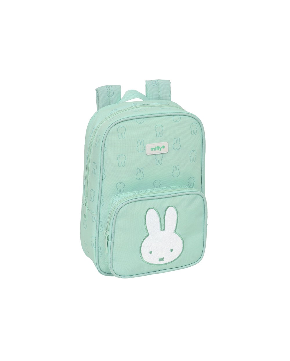 Mochila safta infantil reciclada y repelente agua miffy menta 280x200x80 mm