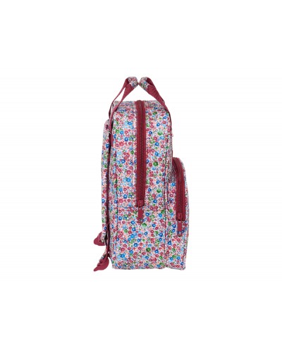 Mochila safta infantil con asas nait nait floresistente coimbra burdeos 280x200x80 mm