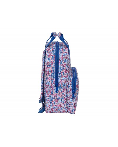 Mochila safta infantil con asas nait nait floresistente coimbra azul 280x200x80 mm