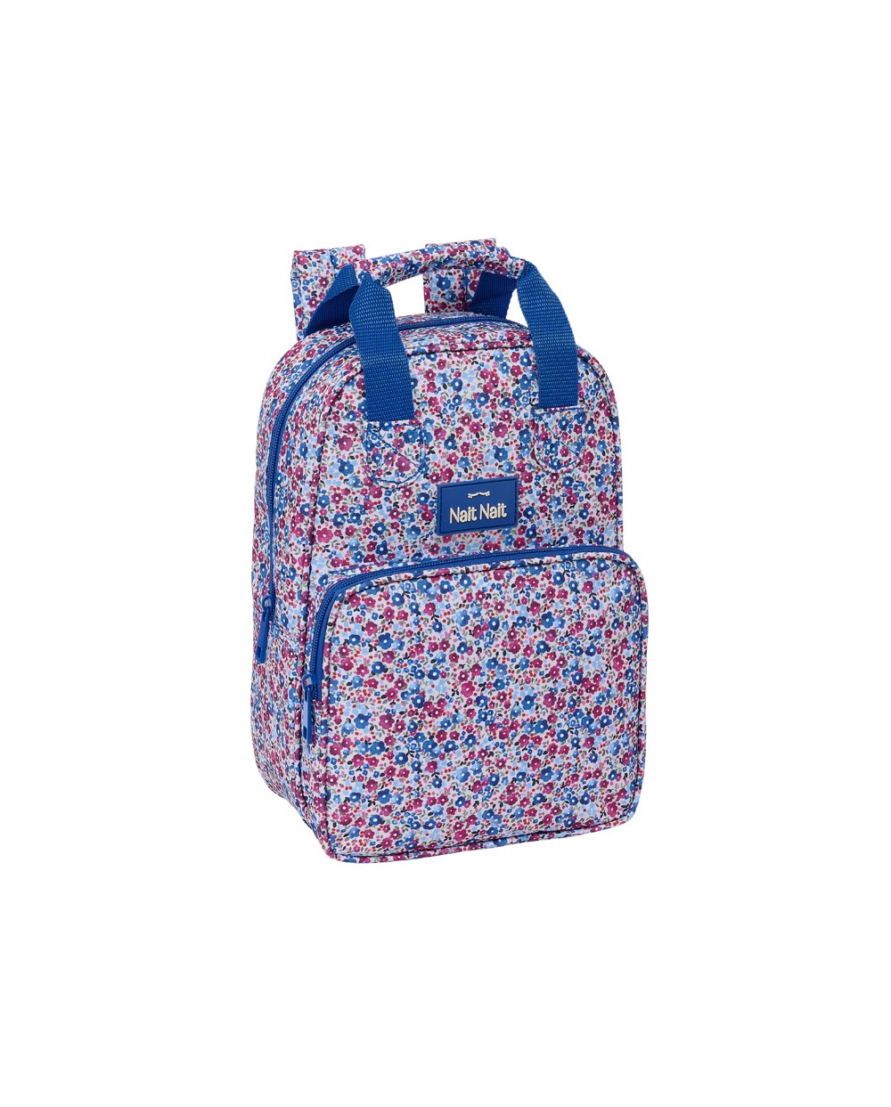 Mochila safta infantil con asas nait nait floresistente coimbra azul 280x200x80 mm