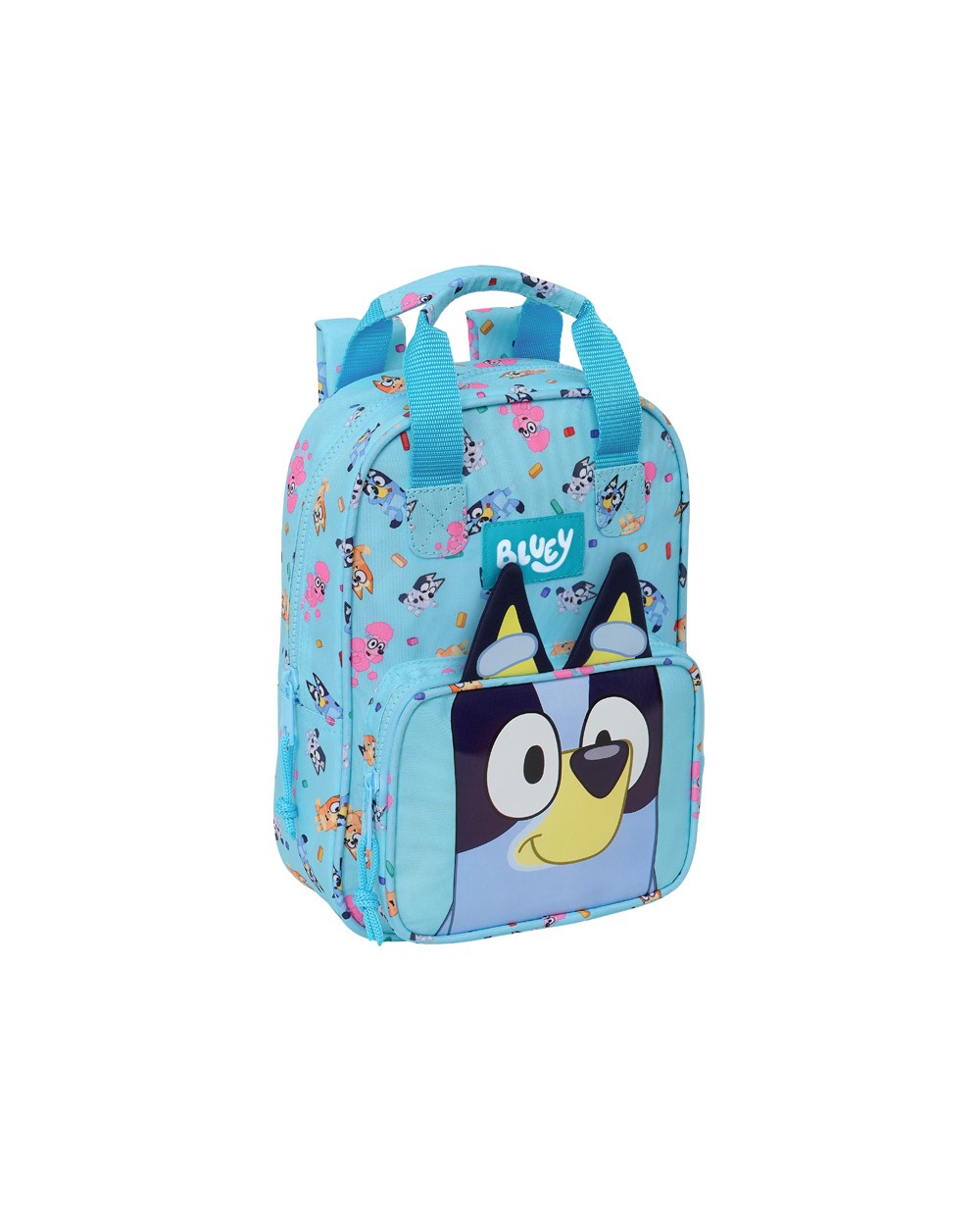 Mochila safta infantil con asas adaptable a carro bluey 280x200x80 mm