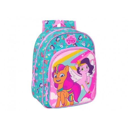 Mochila safta infantil adaptable a carro my little pony magic 340x260x110 mm