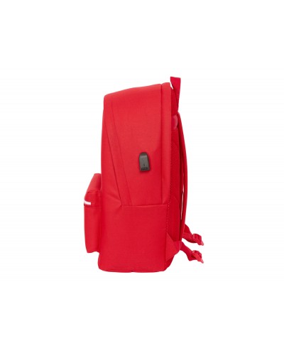 Mochila safta doble para portatil 156 usb sevilla fc corporativa 440x310x180 mm