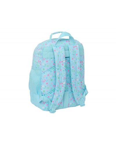 Mochila safta doble con cantoneras adaptable a carro reciclado safta bicicleta 420x320x150 mm