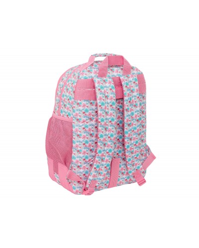 Mochila safta doble con cantoneras adaptable a carro reciclado moos floresistente 420x320x150 mm