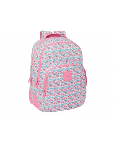 Mochila safta doble con cantoneras adaptable a carro reciclado moos floresistente 420x320x150 mm