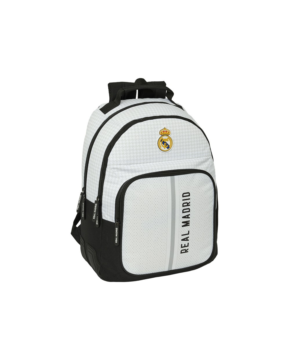 Mochila safta doble con cantoneras adaptable a carro real madrid 1 equipacion 24 25 420x320x150 mm