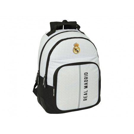 Mochila safta doble con cantoneras adaptable a carro real madrid 1 equipacion 24 25 420x320x150 mm