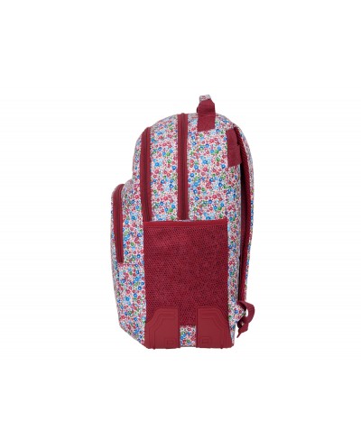 Mochila safta doble con cantoneras adaptable a carro nait nait floresistente coimbra burdeos 420x320x150