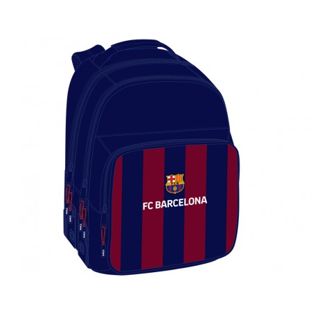 Mochila safta doble con cantoneras adaptable a carro fc barcelona 420x320x150 mm