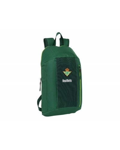 Mini mochila safta con cremallera vertical resistente al agua real betis balompie 390x220x100 mm