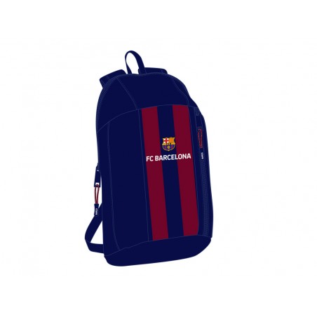 Mini mochila safta con cremallera vertical fc barcelona 390x220x100 mm