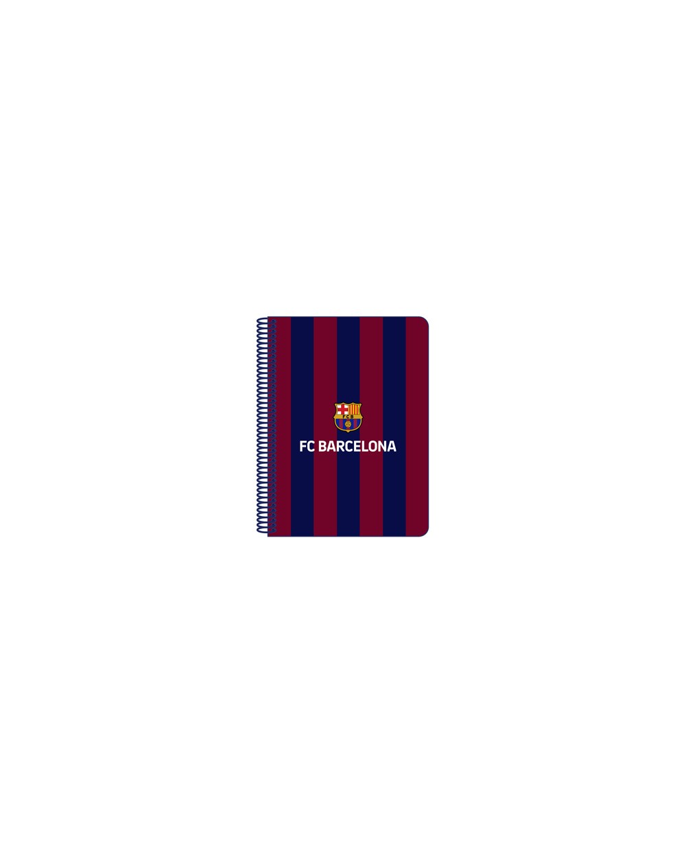 Cuaderno espiral safta cuarto 80 hojas 60 gr cuadro 4 mm tapa extradura fc barcelona