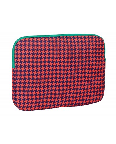 Funda para portatil 14 safta nait nait pata de gallo coral 250x340x20 mm