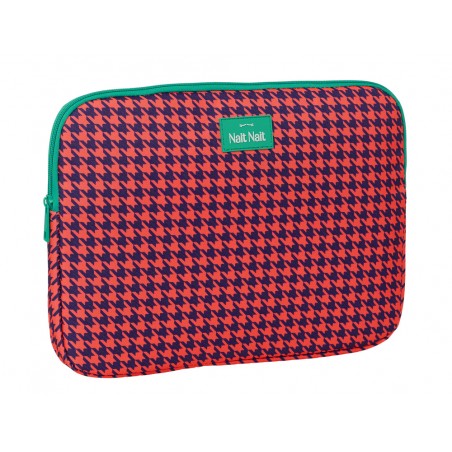 Funda para portatil 14 safta nait nait pata de gallo coral 250x340x20 mm