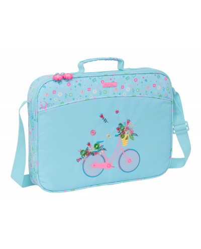 Cartera extraescolar safta resistente reciclada bicicleta 280x380x60 mm