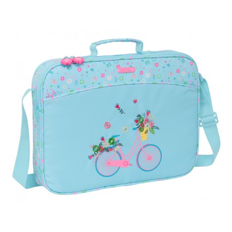 Cartera extraescolar safta resistente reciclada bicicleta 280x380x60 mm