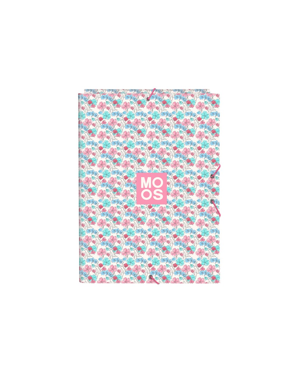 Carpeta carton folio gomas solapas safta moos floresistente