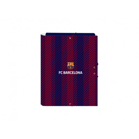 Carpeta carton folio gomas solapas safta fc barcelona