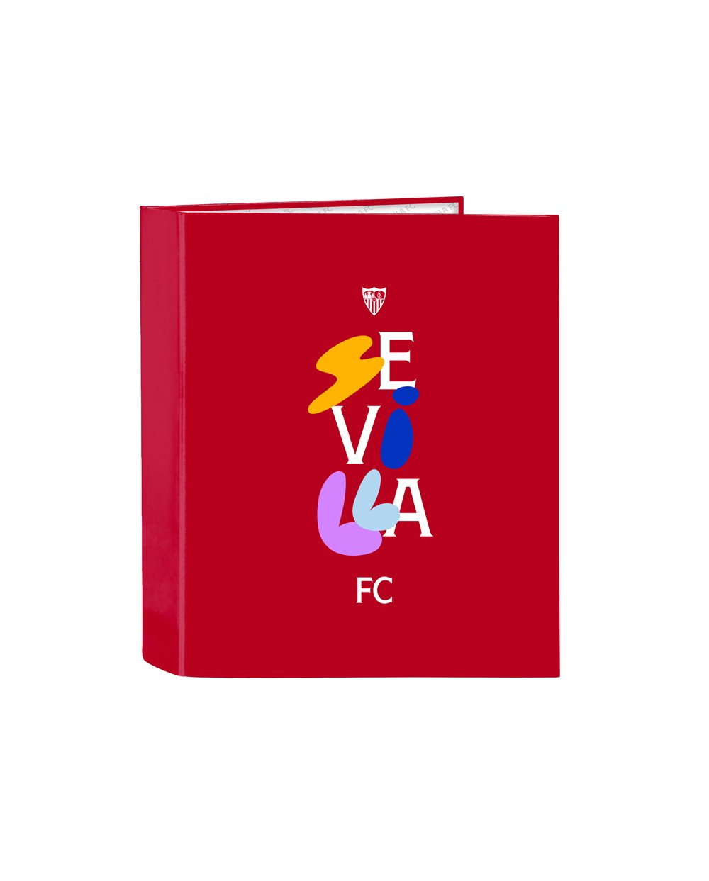 Carpeta safta 4 anillas lomo ancho carton folio sevilla fc corporativa