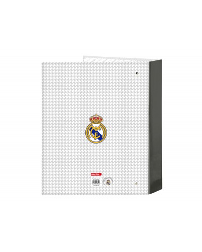 Carpeta safta 4 anillas lomo ancho carton folio real madrid 1 equipacion 24 25