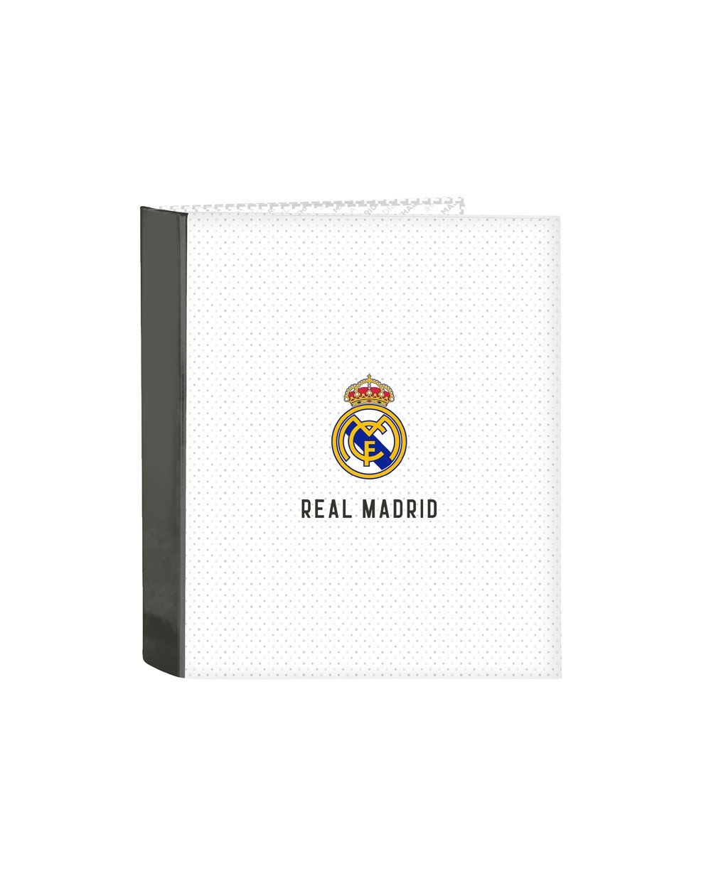 Carpeta safta 4 anillas lomo ancho carton folio real madrid 1 equipacion 24 25