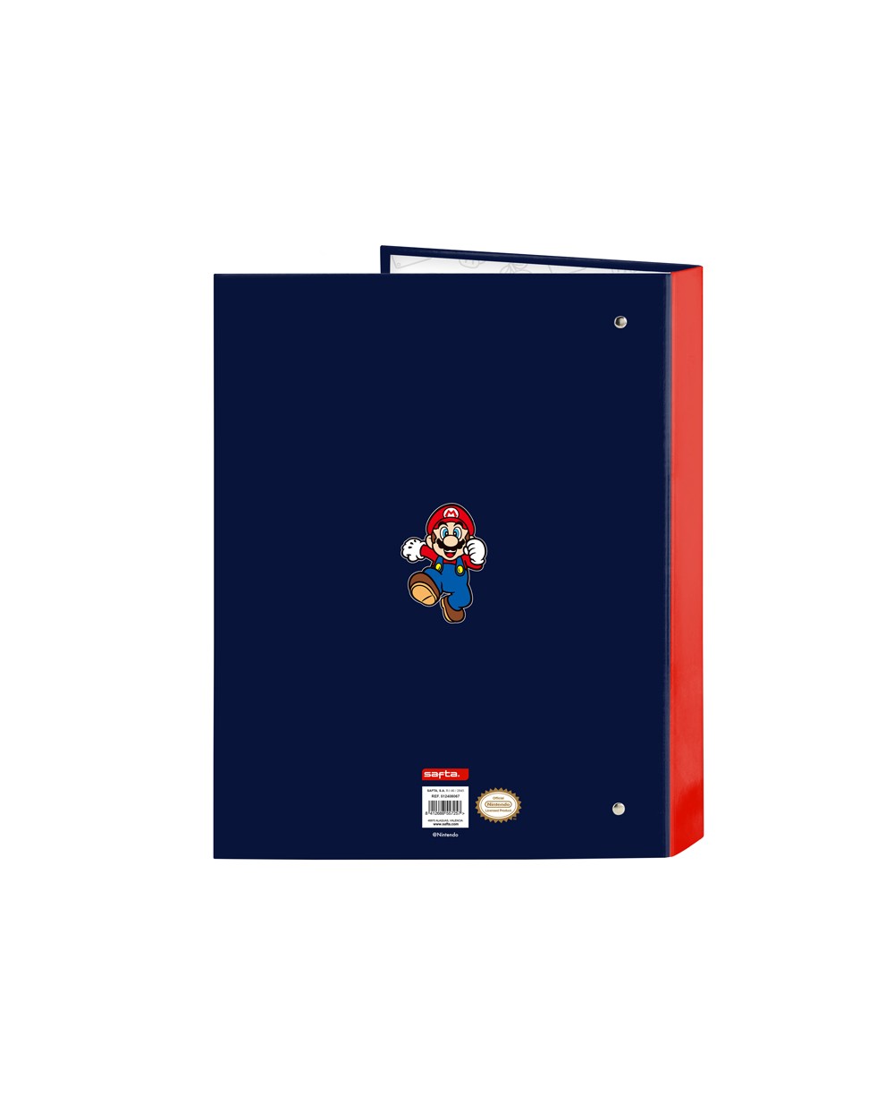 Carpeta safta 4 anillas mixtas carton folio super mario world