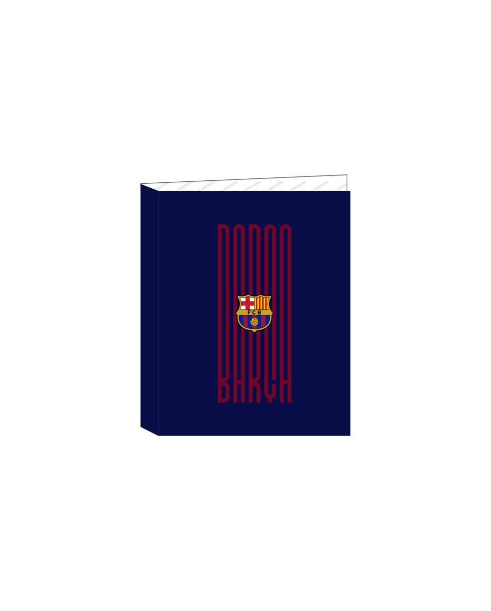 Carpeta safta 4 anillas mixtas carton folio fc barcelona