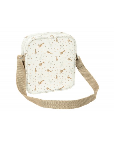 Bolsito bandolera safta reciclado y repelente al agua sophie la girafe cookie 180x160x40 mm