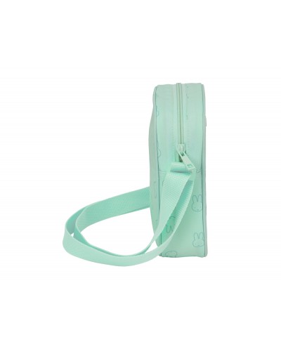Bolsito bandolera safta reciclado y repelente al agua miffy menta 180x160x40 mm