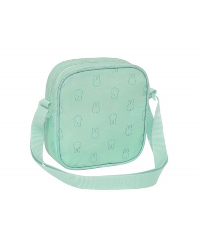 Bolsito bandolera safta reciclado y repelente al agua miffy menta 180x160x40 mm