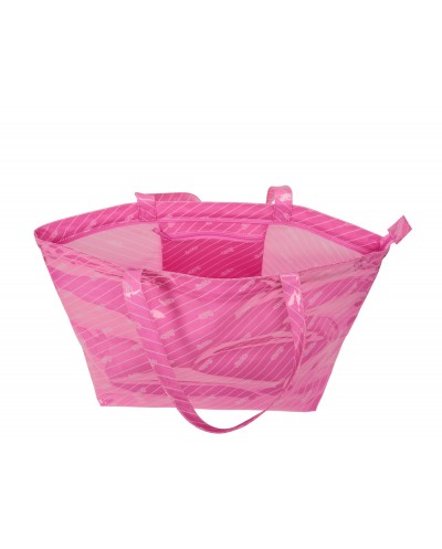 Bolsa shopping safta barbie logomania rosa 350x540x170 mm